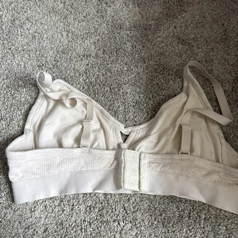 Aerie Cream Unpadded Bra Size XL